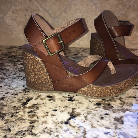 Blowfish Shoes - Blowfish Balla Wedge Sandal-size 10